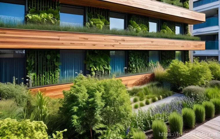 건축 실기 시험에 자주 나오는 주제 - **Sustainable Bio-sourced Urban Oasis:** An ultra-modern, multi-story building featuring a dynamic f...